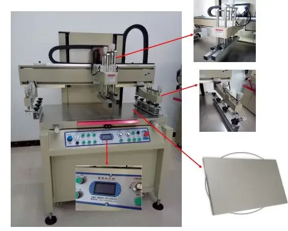 Screen Printer Vertical Semiautomatic Screen Printing Machine For Paper Gift Box,label,glass