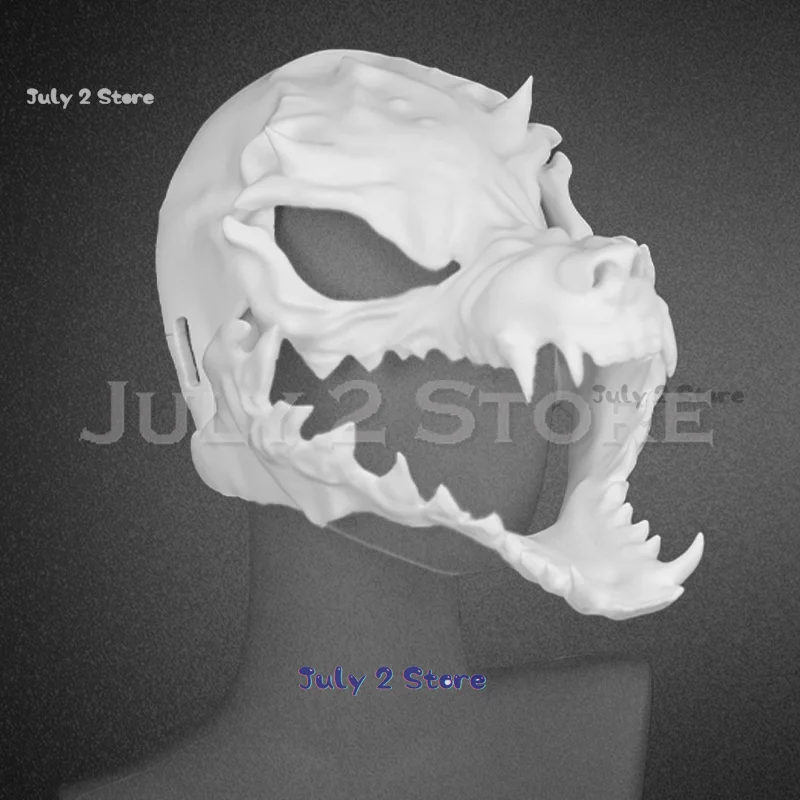 Realistic Style Animal Fursuit Dog Skull Kigurumi Furry Mask Scary Head 3d Print Capsule Halloween Diy Props Cosplay Headsets