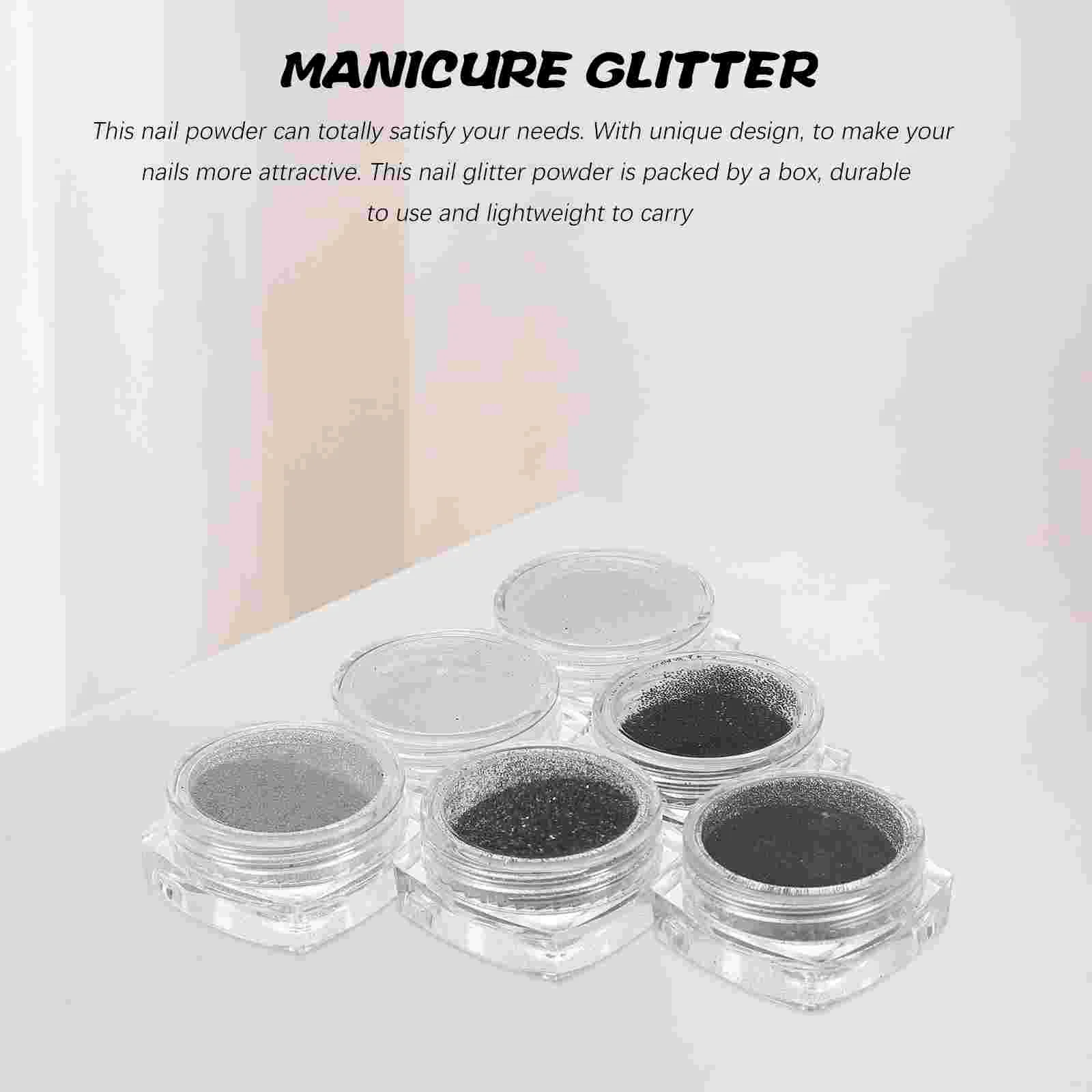 Flash Glitter Iridescent for at Home Create Stunning Effects on Gel Acrylic Natural False Nails Easy