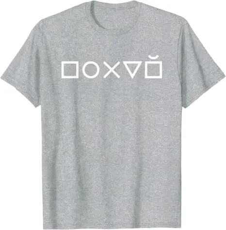 Pohui Russischer Slang Gamer Geometrische Symbole Humor T-Shirt Y2k Lustiges Sarkastisches Russisches Gaming-Kultur Neuartiges Grafik-T-Shirt Kleidung – Detail 5