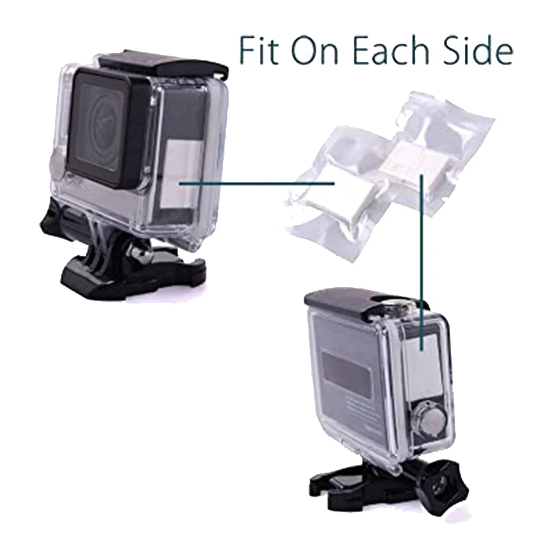 Wiederverwendbare Anti-Beschlag-Einsätze Trocknungsblätter für GoPro Hero DJI Insta360 SJCAM AKASO Action-Kamera Wasserdichtes Gehäuse Tauchzubehör – Detail 6