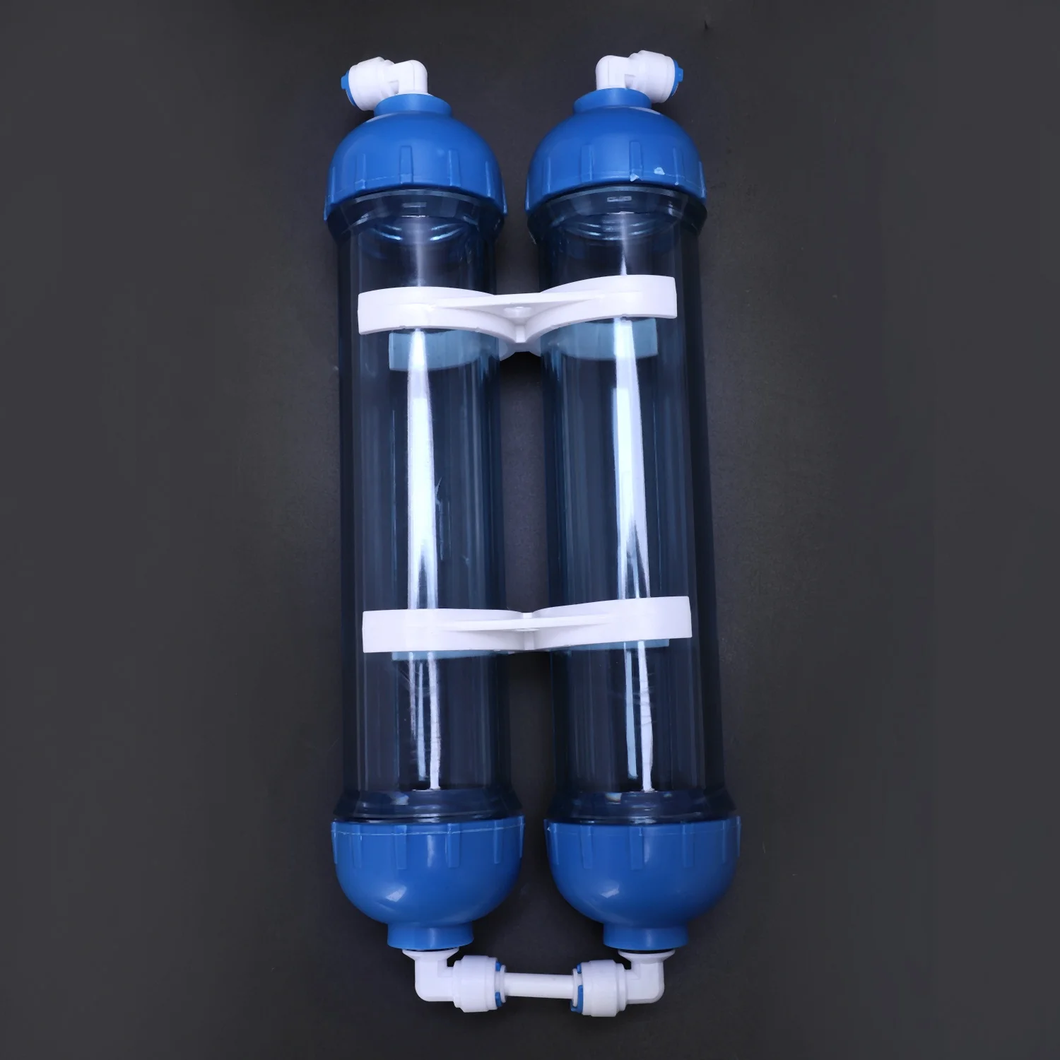 Water Filter 2Pcs T33 Cartridge Housing Diy T33 Shell Filter Bottle 4Pcs Fittings Water Purifier For Reverse Osmosis System