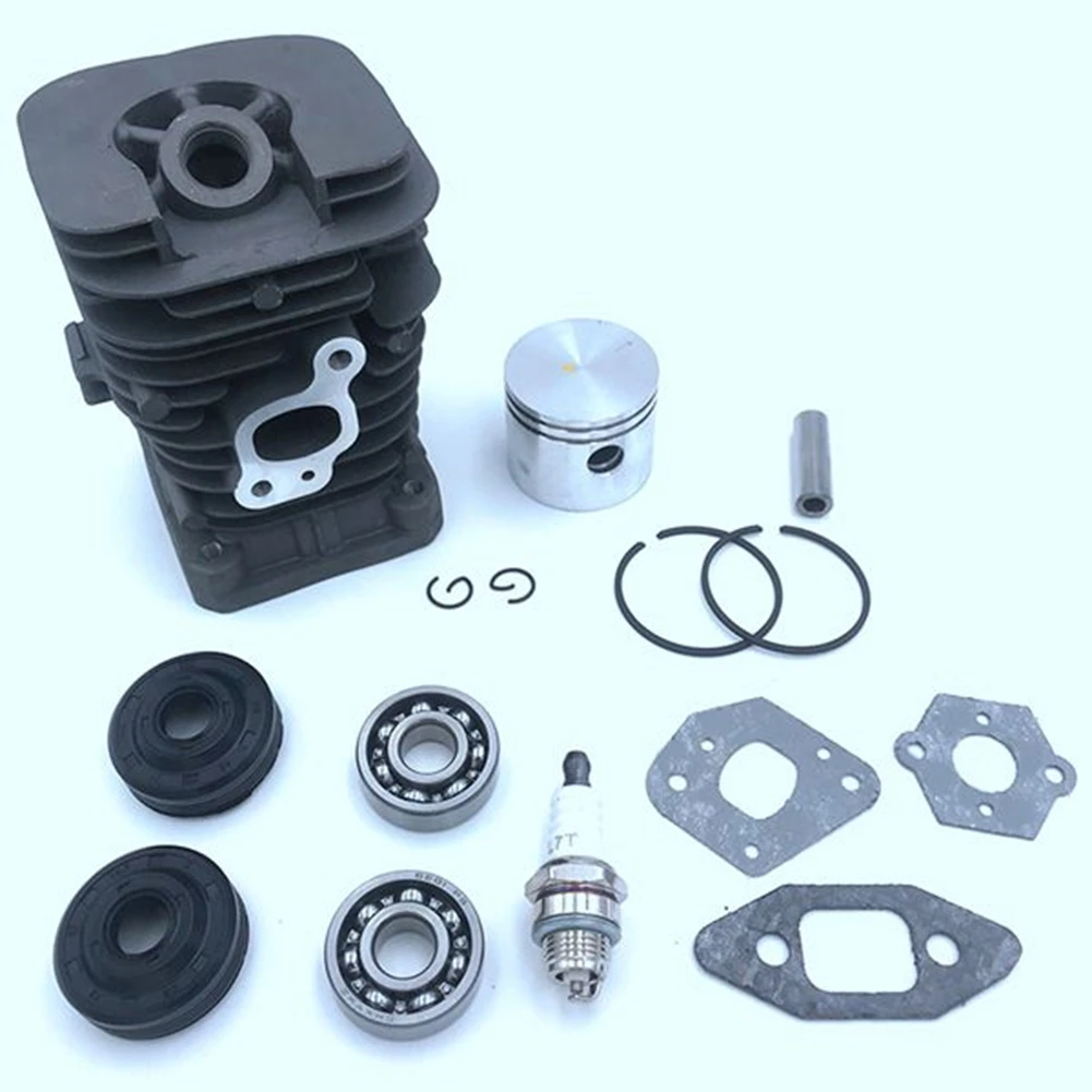 #81M (black & silver)41.1mm Cylinder Piston for Partner 351 260 340 352 370 390 420,Tools & Building Supplies