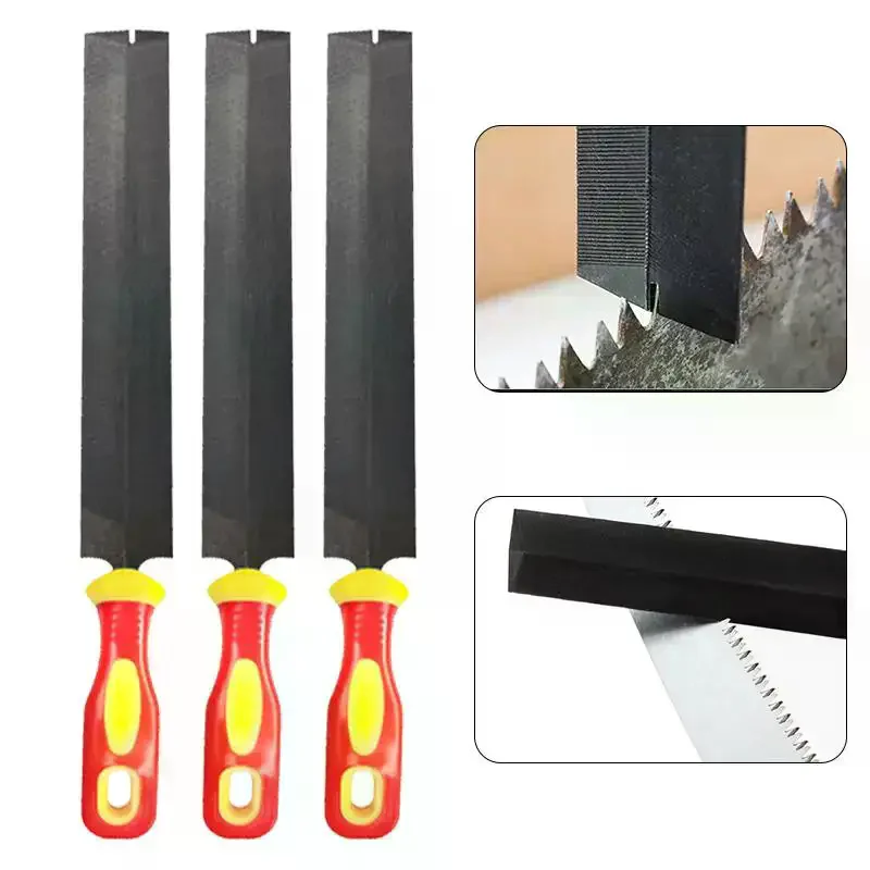 /TPz/T12 Bearing Steel Rhombus Files With Non Slip Handles Sturdy Durable For Woodworking Metal Grinding DIY Tasks 1 Pack