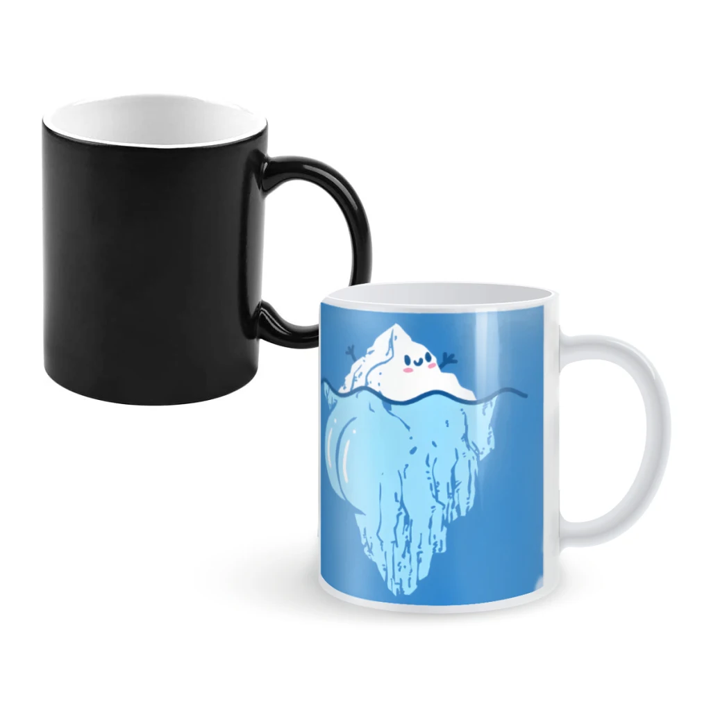 

Iceberg BootyCoffee Mugs And Mug Creative Color Change Tea Cup Ceramic Milk Cups Novelty Gifts