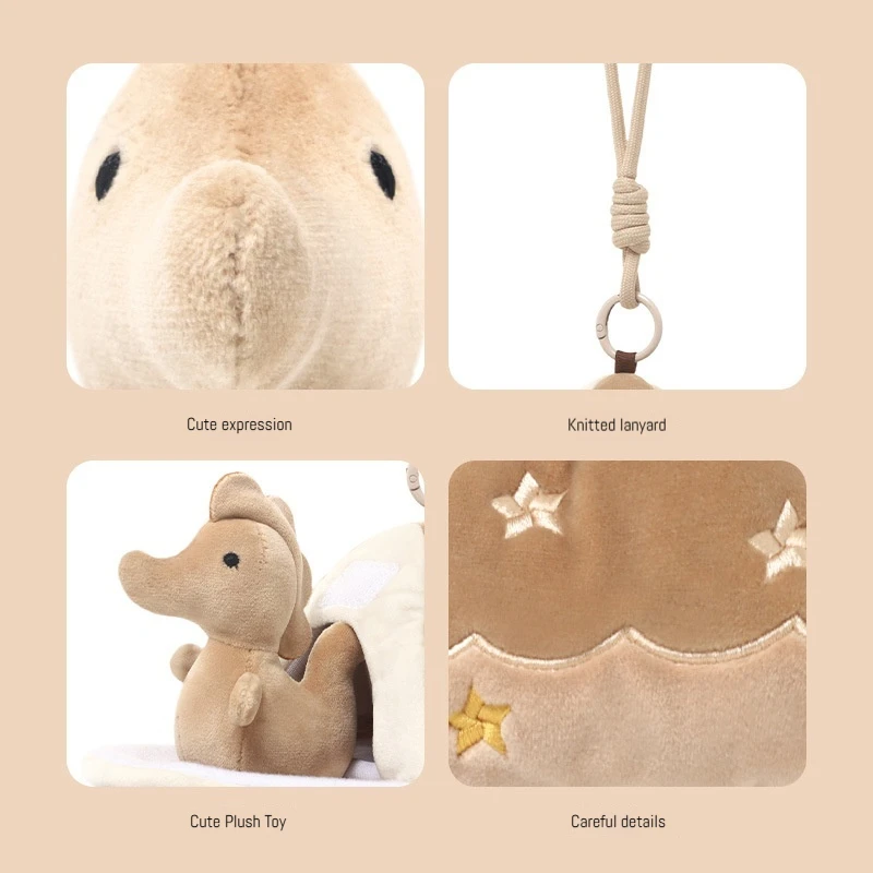 Portachiavi in peluche con cavalluccio marino, simpatico ciondolo per borsa da esploratore dell'oceano, regalo di peluche per ragazze, decorazione per zaino di compleanno per bambini