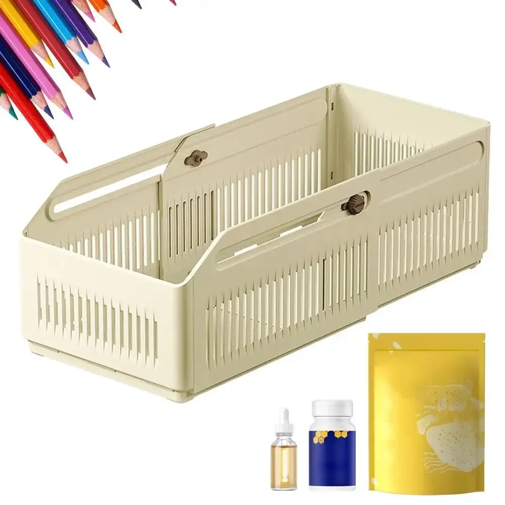 

Creative Kitchen Storage Container Stretchable Adjustable Retractable Telescopic Box Stackable Household Cabinet Storage Drawer