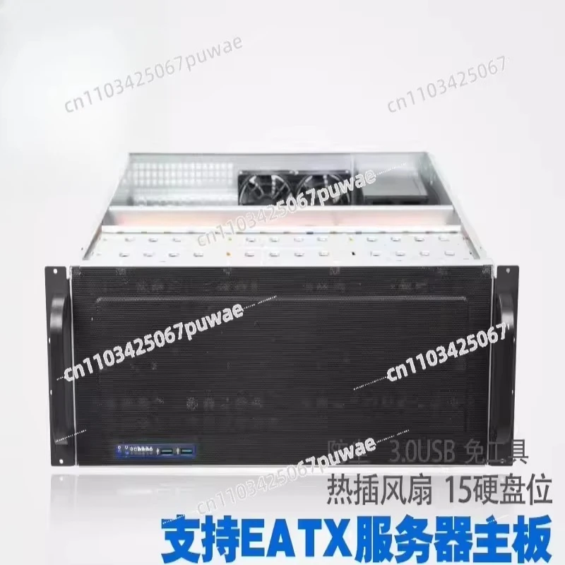 4U Extended 650MM Server Chassis Support Large Motherboard 15 HDD Bays Redundant Power Supply Multi-GPU Mining Case