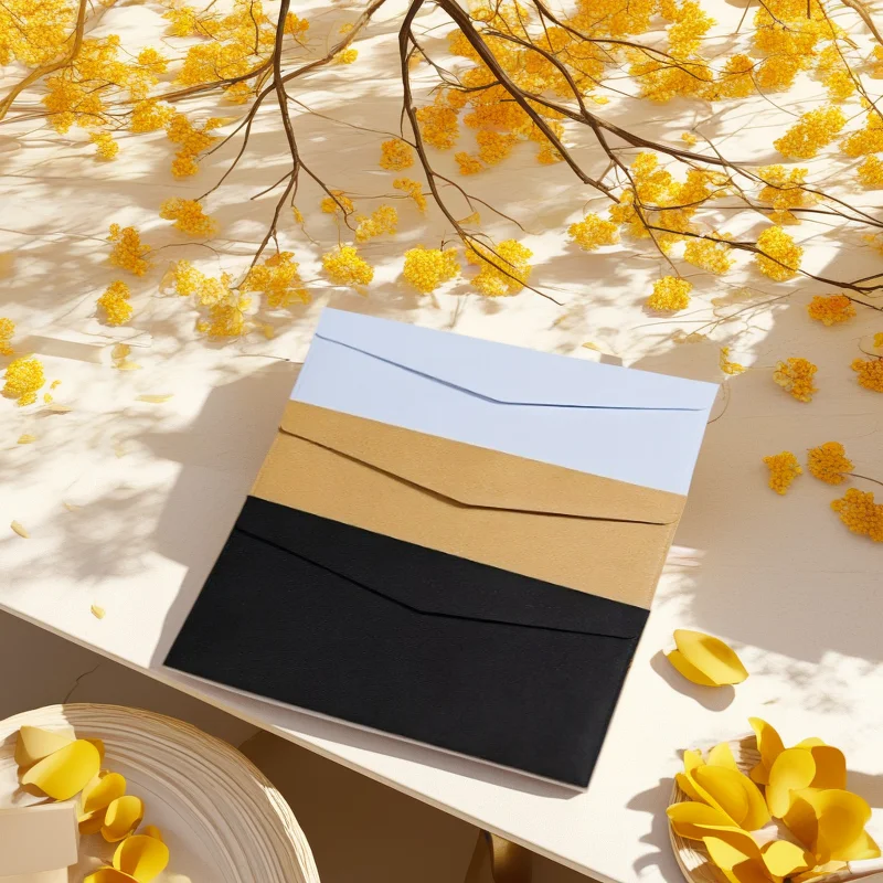 

10Pcs European Blank Retro Kraft Paper Envelope, Self-adhesive White Kraft Paper Envelope Bag