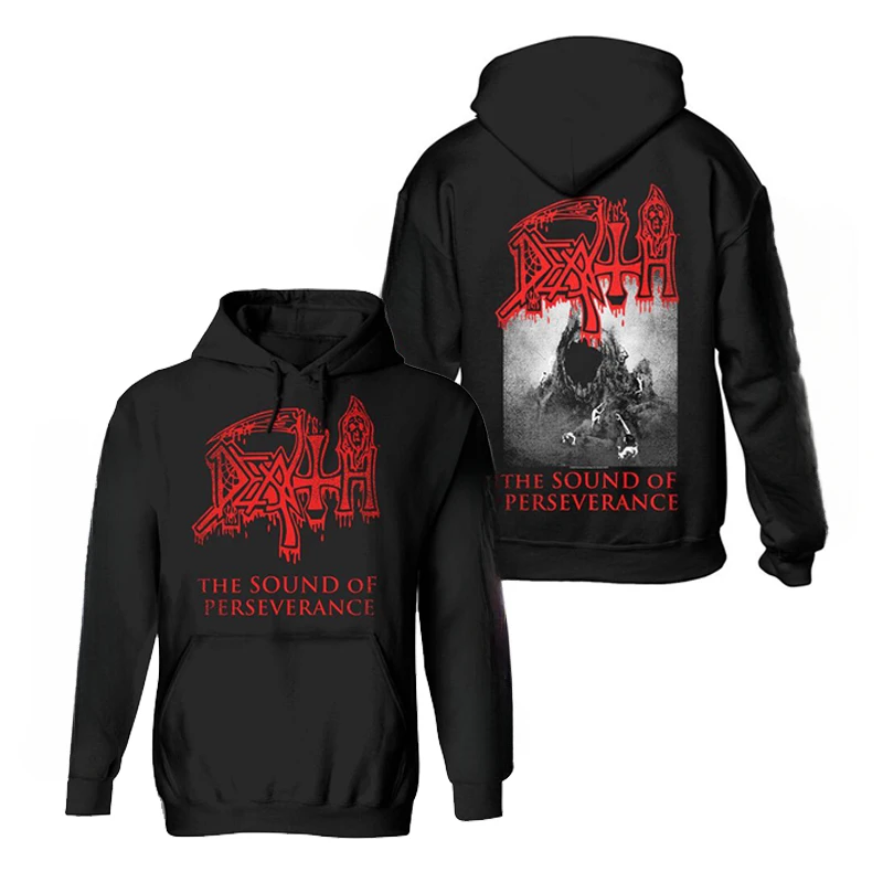 Sudadera con Capucha DEATH, Estilo Metal, Rock, Punk, Informal, Holgada, para Hombre y Mujer