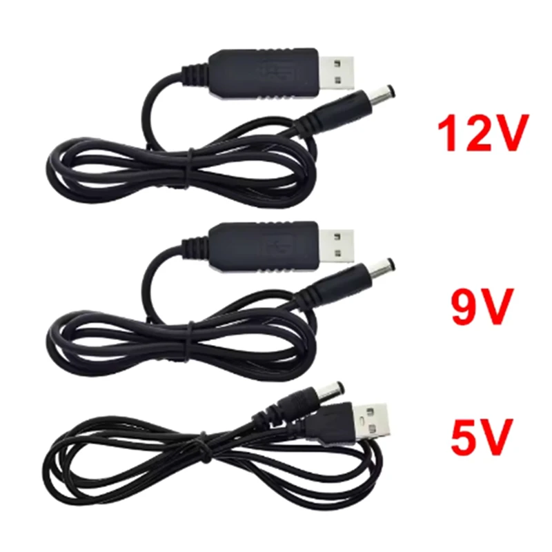 USB power boost line DC 5V to DC 9V / 12V Step UP Module USB Converter Adapter Cable 2.1x5.5mm Plug