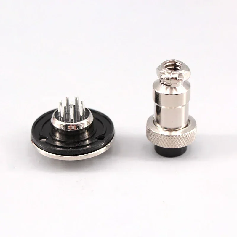 10sets GX12 2/3/4/5/6/7 Pin Flange Type Connectors Male&Female Aviation Plug &Socket Copper