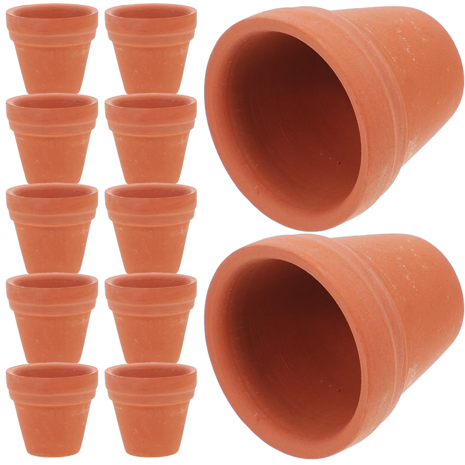 12Pcs Mini Ceramic Succulent Pots Drainage Hole Small Plant Flower Planter Indoor Outdoor Cactus Nursery Planting Holder