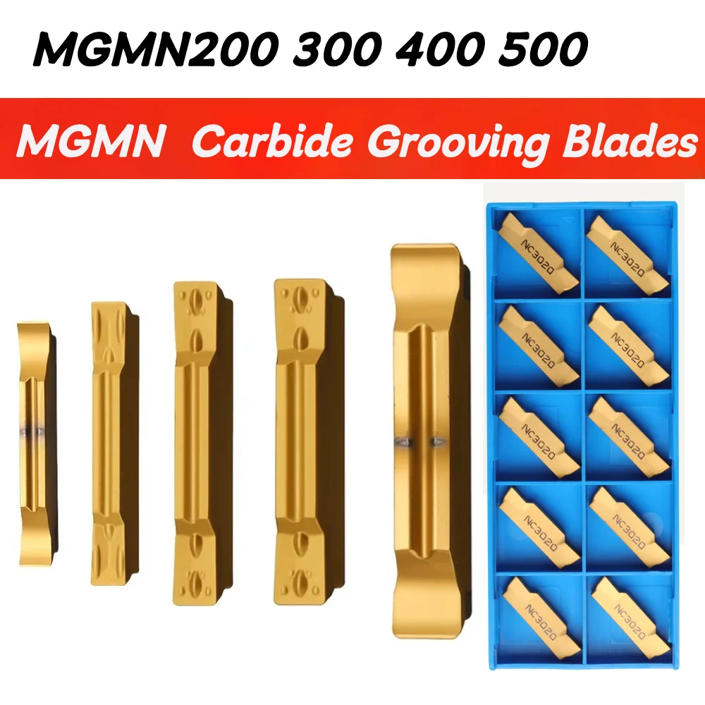MGMN Carbide Grooving Blades Steel CNC Cutter MGMN200 G MGMN300 MGMN400 MGMN500 Hard Alloy Slotting Indexable Inserts