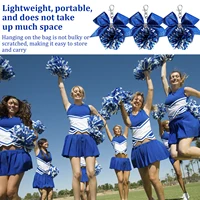 20 Pcs Cheerleading Pom Pom Keychains Shiny Bow Rhinestone Bag Charms Vibrant Cheer Team Accessory for School Event Party Favors 6