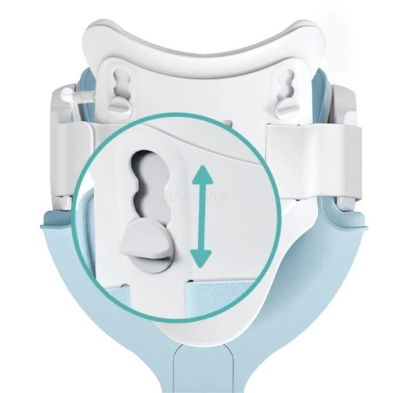 Image 6: Collier cervical personnalisable, fixation du cou, traction, type gonflable, portable, extensible, confortable et pour la colonne vertébrale