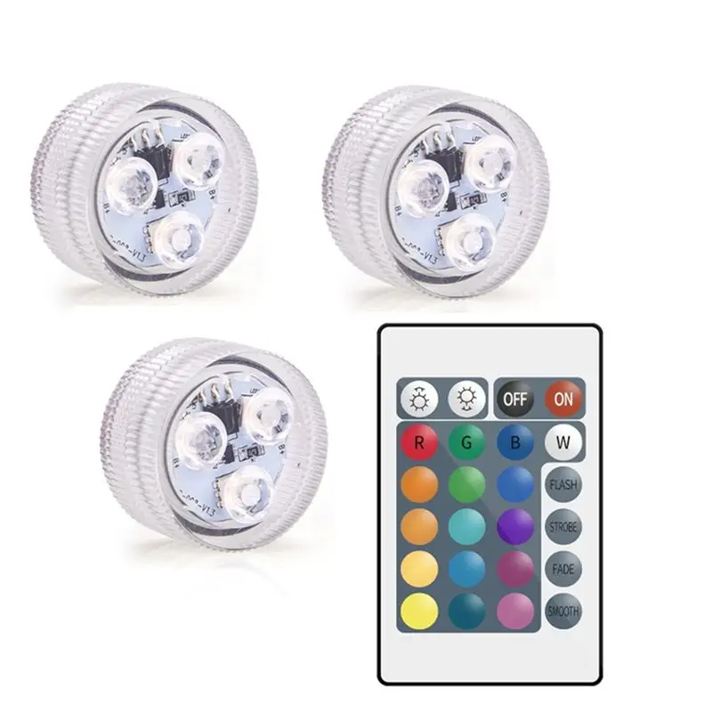 AT14 LED Capsule Lights For Ninja Slushi FS301/FS300, 16 Colors &4 Modes And No Installation, RGB Waterproof Light 3-Pack