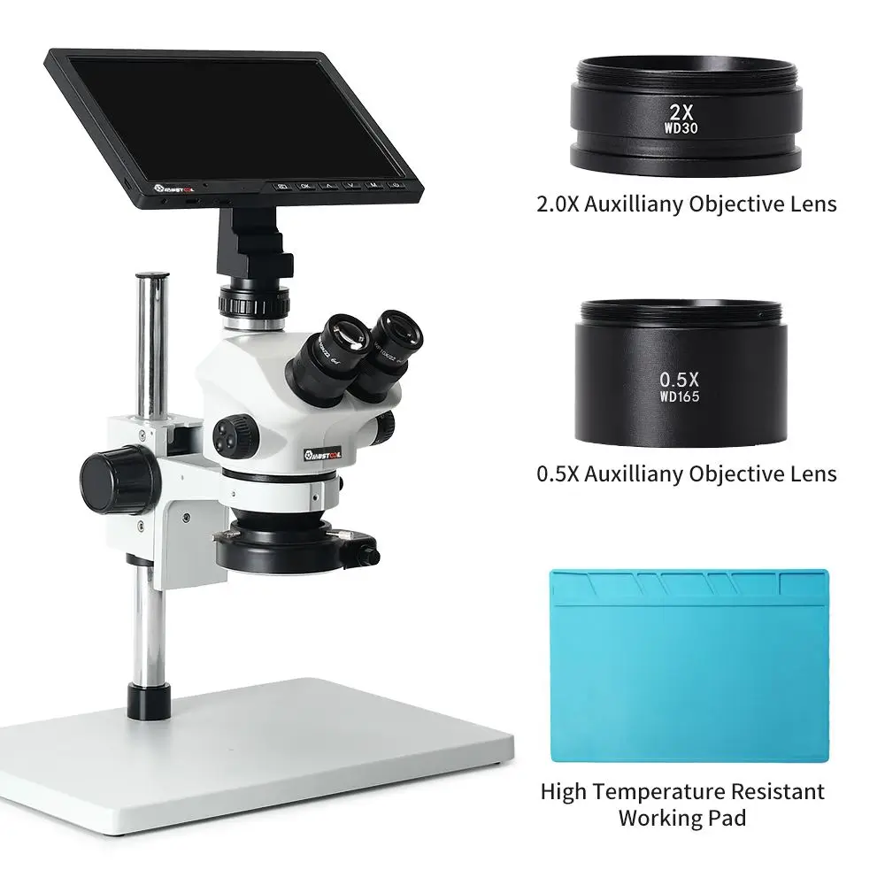 MUSTOOL L7-50 50X Trinocular Biological Compound Microscope 10 Digital Microscope CMOS Sensor HDMI USB For School Education
