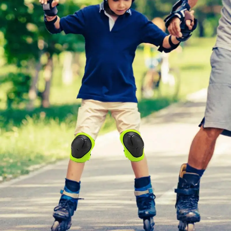 Kniebeschermers Voor Kinderen 6 In 1 Kinderen Kniebeschermers En Elleboogbeschermers Set Kids Kniebeschermers En Elleboogbeschermers Polsbeschermer Voor Scooter