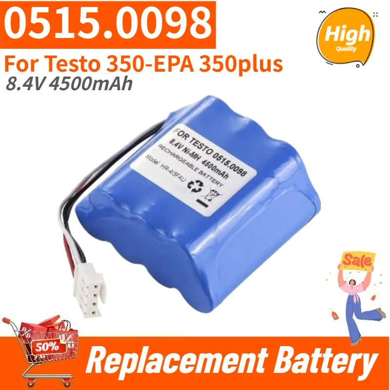 Brand New for Testo 350plus 350-EPA Flue Gas Analyzer High Quality 0515.0098 Replacement Battery 8.4V 4500mAh