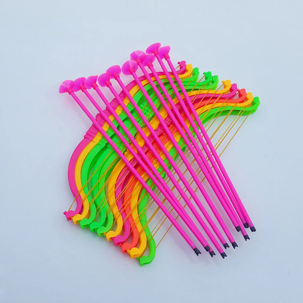 

20pcs Plastic Bow Arrow Set Archery With Suction Cups Outdoor Indoor Play Take Down Design Safe Fun Activity For