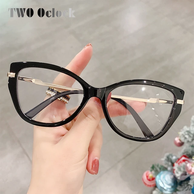 Computer Glasses Oculos De Grau Cat Eye Frame Frame Glasses Eyeglasses 2023 Female Aliexpress