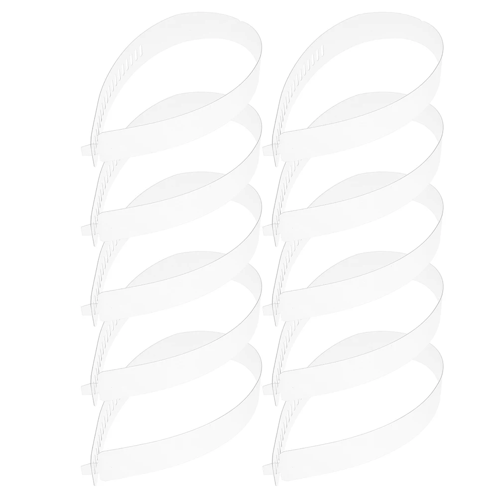 50 قطعة شرائط تثبيت الياقة قميص بلاستيكي دعم تصميم قوي قابل للتعديل لأدوات تثبيت طوق ذو مظهر حاد خالية من التجاعيد