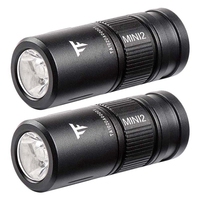 2X Trustfire MINI2 CA18-3X 220 Lumens 2-Mode Mini USB Charging LED Flashlight+1X10180