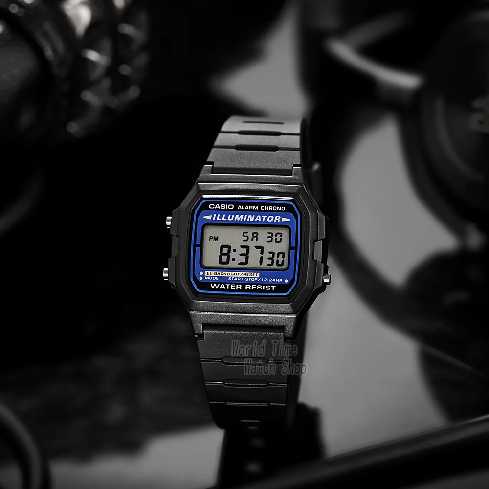 2026 New Casio F-105W-1A Classic Retro Square Digital Watch Classic Colorway