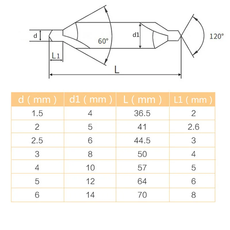 HRB66-68 M35 HSS-Co Cobalt Center Drill Bit 60 Degree Countersink Drill Lathe Mill Hole Opener for Stainless Steel Metalworking