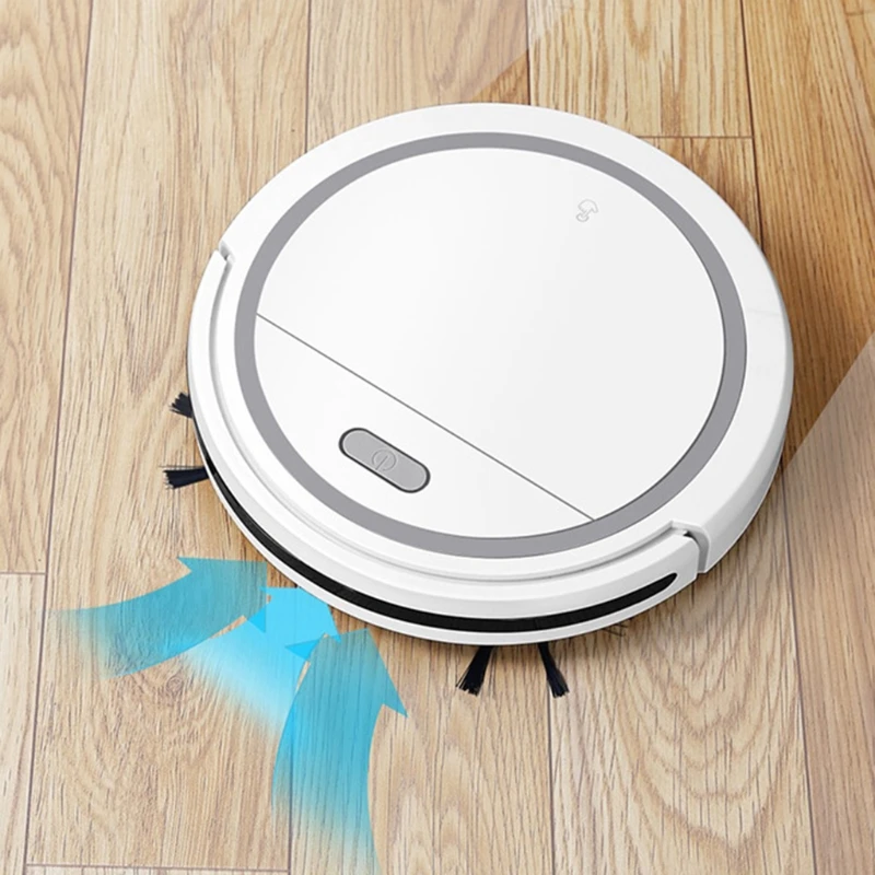 Mini Rechargeable Robot Vacuum Cleaner 90 min Runtime Quiet 2.56in Super-Thin