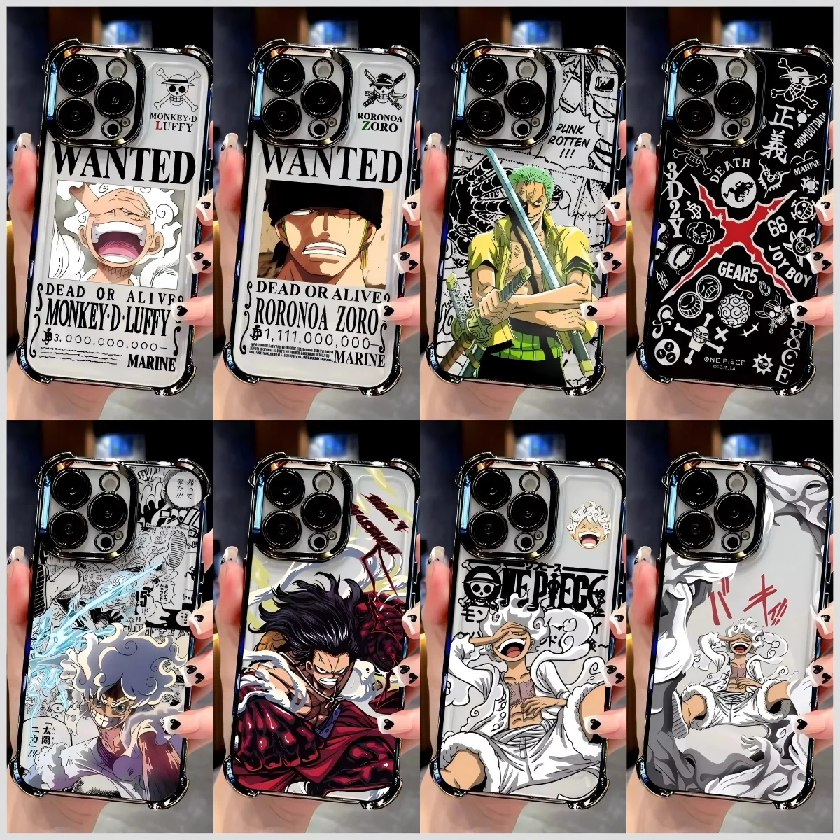 Anime Ones Pieces Phone Case For iPhone 17 17e 16e 16 15 14 13 12 11 Pro Max X XR XSMax 7 8 Mini Air Plus Anti-Fall Airabag