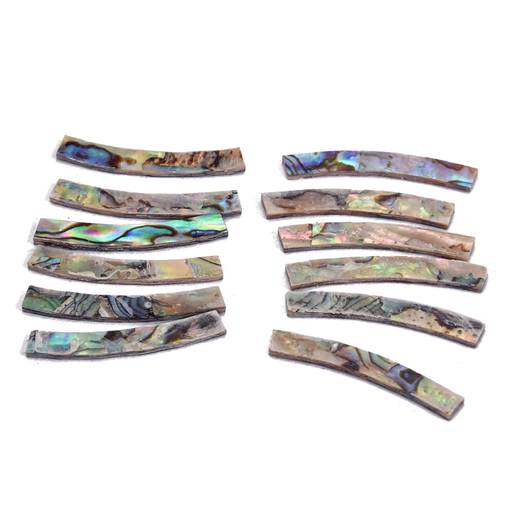 

12 Pcs Acoustic Guitar Stickers Abalone Shell Trunca Rosette Inlay Decal Decals