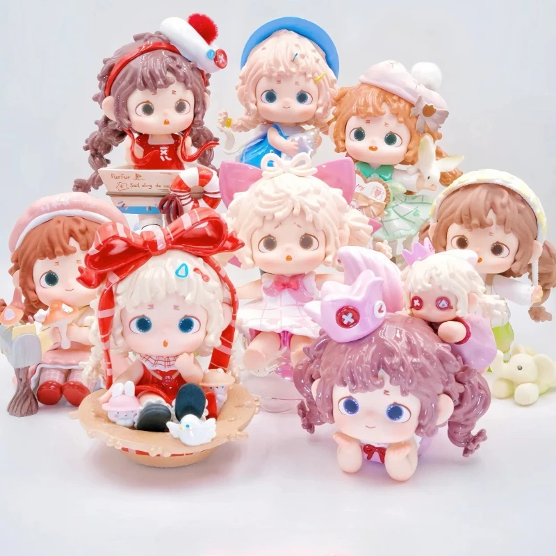 Heyone FURFUR مجموعة سعيدة سلسلة صندوق أعمى Kawaii أنيمي الشكل مفاجأة سر الدمى نماذج الكرتون لعبة عصرية