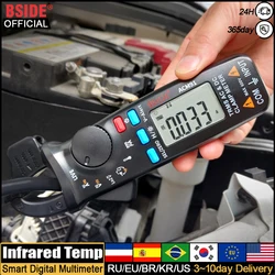 Bside digitales Klemm messgerät 1ma Genauigkeit Ampere meter Zange True RMS DC AC 100a profession eller Multimeter Autos trom Voltmeter Tester