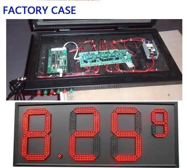 4/5 Digit Large Digital LED Module Driver For 18-inch to 24-inch Digital Display Control Programmable Gas Station Natural Gas