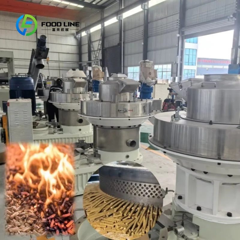 Custom biomass pelleting machine waste‑recycling granulator for sawdust wheat straw renewable raw material workshop production