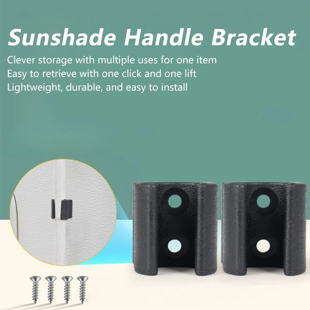 

2PCS RV Awning Crank Handle Bracket Hook Sunshade Pole Holder Clip Storage Mount ABS For Camper Caravan Motorhome Van Trailer