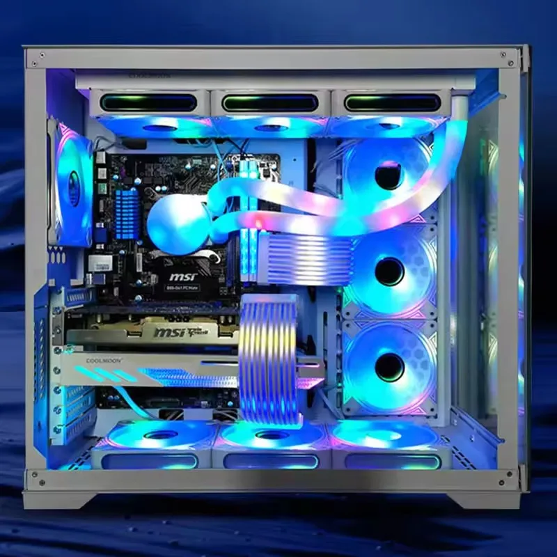ICE Whale Гибкая светодиодная лента RGB ARGB, крышка платы для блока питания компьютера ATX 24PIN GPU, кабели и чехол для видеокарты