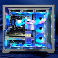 ICE Whale Flexible RGB LED Light Strip Bar ARGB Board Cover For Computer Power Supply ATX 24PIN GPU Video Card Cables And Case 5
