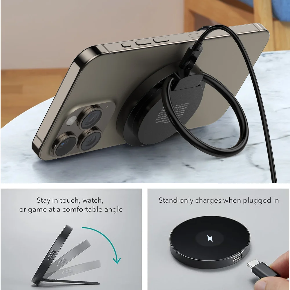 شاحن لاسلكي Magsafe لوحة شحن سريعة شاحن مغناطيسي لنظام Android Samsung S25 UltraS25 PlusS25 S24 S23، لسلسلة iPhone #5