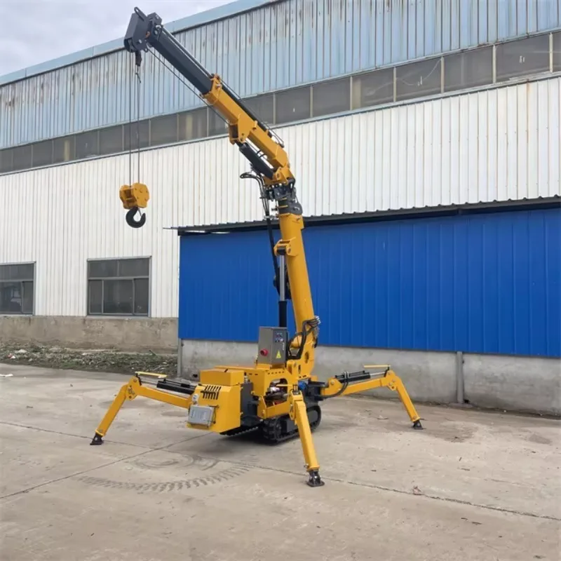 Mini Spider Crane Compact Electric Hydraulic Crane Heavy Duty Remote Control Lifting Equipment