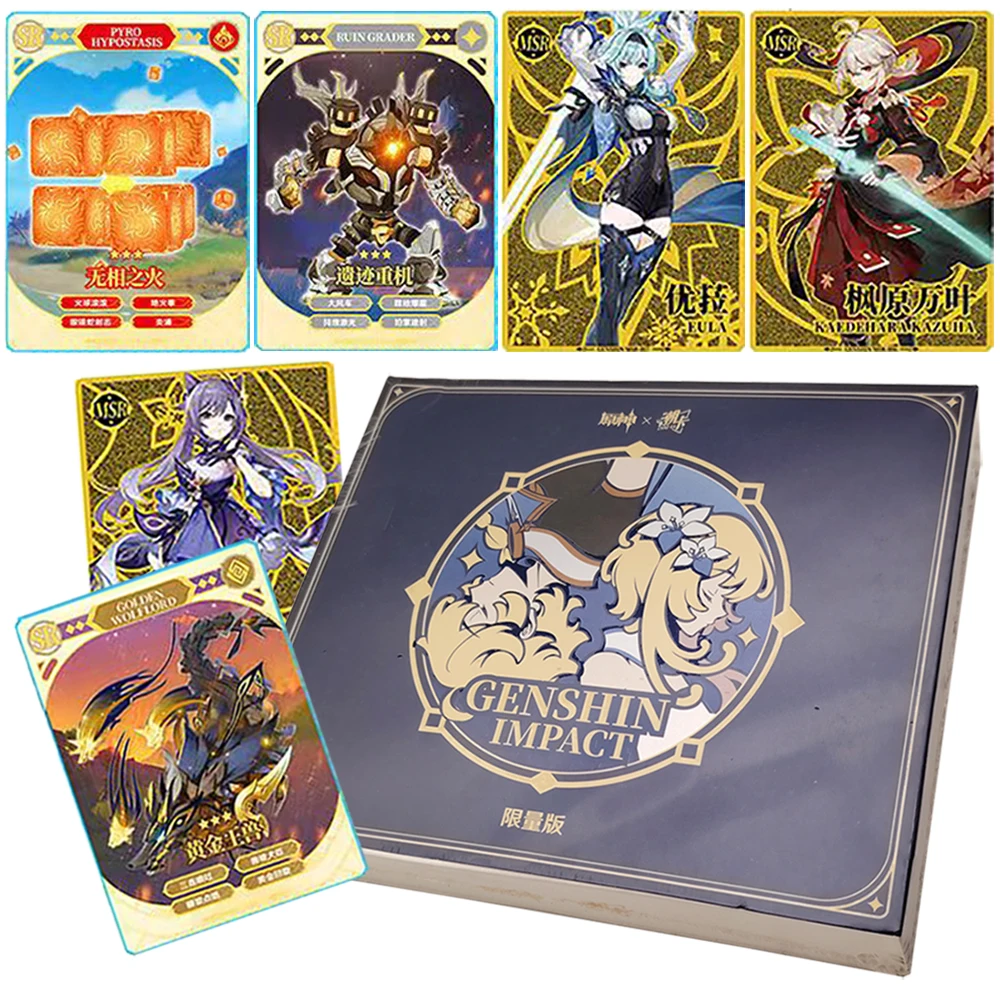 Genshin Impact Collection Card Boys and Girls Love Festival Gifts Popularity Exploration Development Open World Games Fun Card