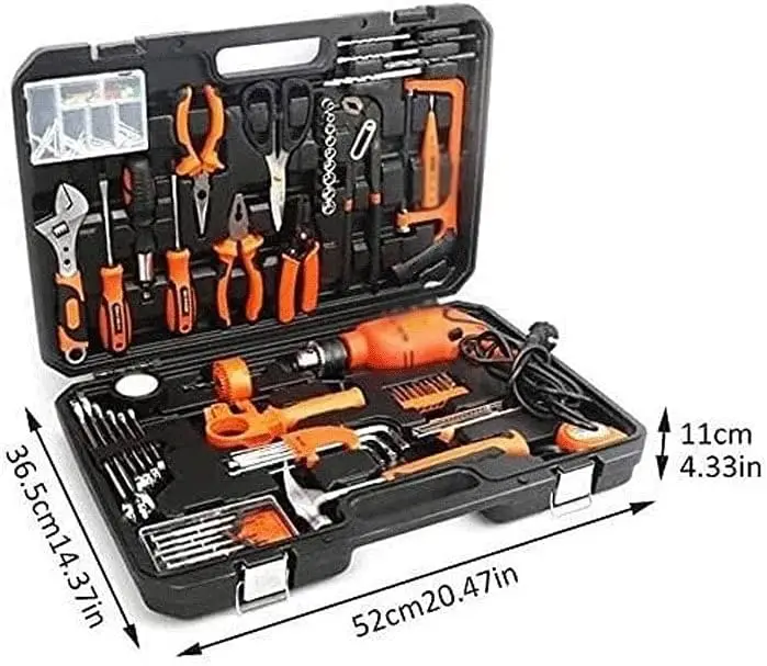 Tools & Home Improvement, Tool Combo Kits 128-Pieces, Home Car Basic Tool Complete Kit，Home Repair Handle Tool Set