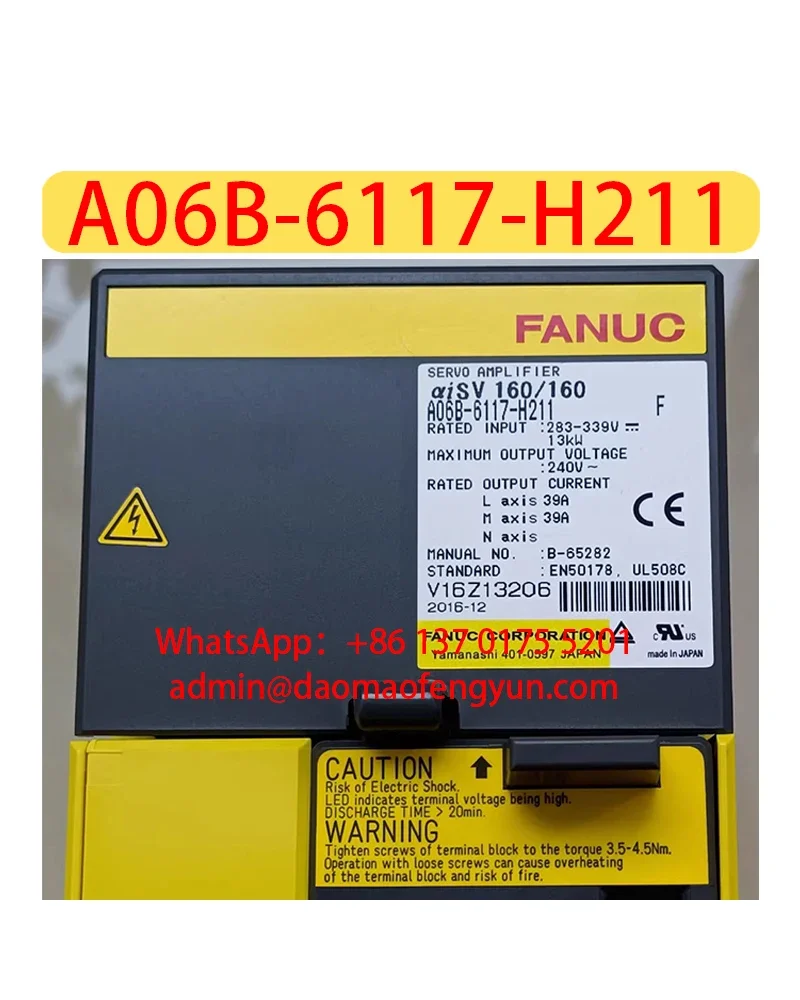 

A06B-6117-H211 Used Drive Servo Amplifier，A06B 6117 H211，Fast shipping