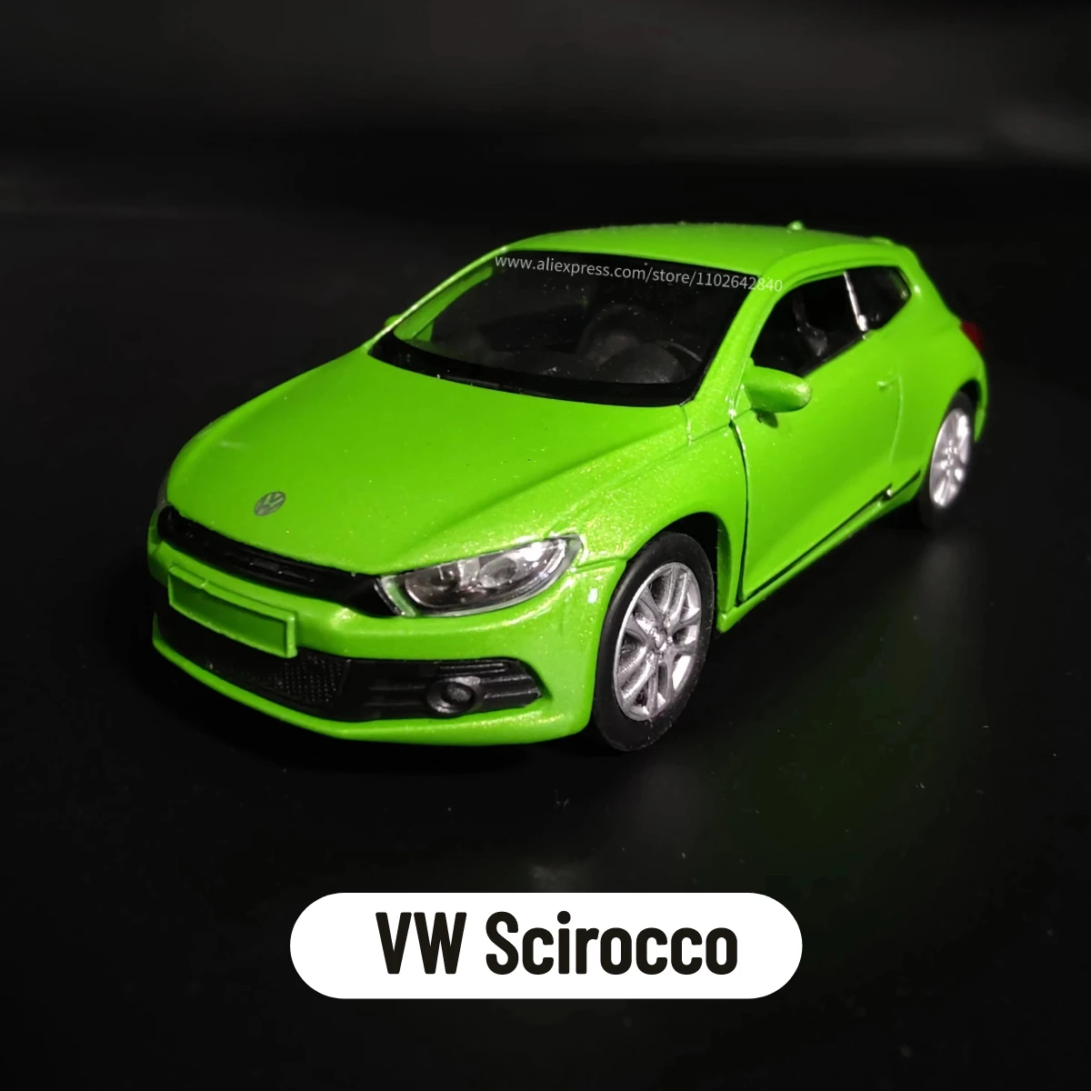 1:36 VW Scirocco Car Model Replica Scale Metal Miniature Art Home Decor Hobby Lifestyle Xmas Kid Gift Toy Collection