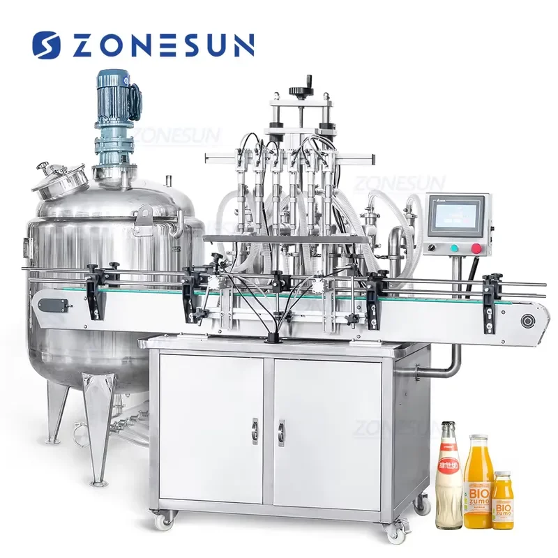 2026 Hot ZS-YT6T-6V Automatic 6 Heads Piston Pump Detergent Shampoo Juice Bottle Liquid Filling Machine With