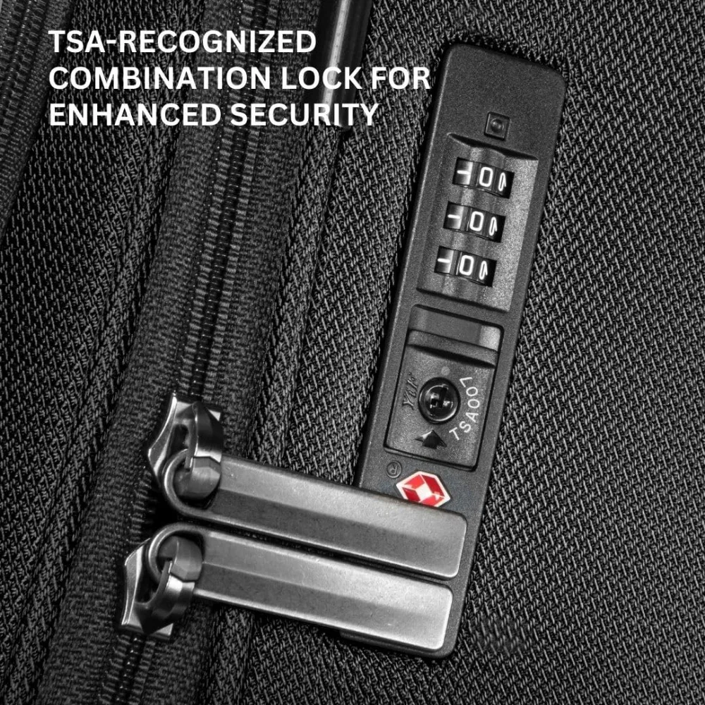 Eco-Friendly Recycled PET Medium Check-In Luggage, Sustainable Lightweight 100% rPET Material, Ideal for Travel