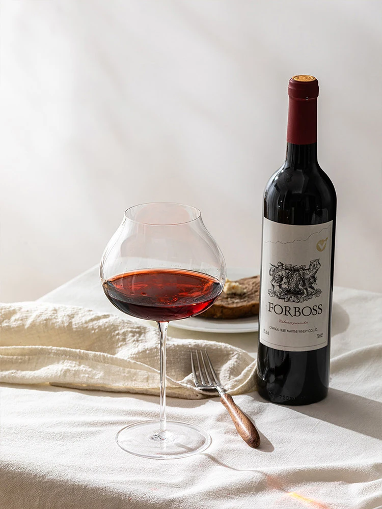 Super Thin Crystal Burgundy Goblet Dark White Wine Glass Wine Glass Sommeliers Exclusive Serving Glass
