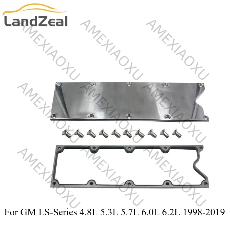 

MS19328 12558178 For GM LS-Series 4.8L 5.3L 5.7L 6.0L 6.2L 1998-2019 LS LS1 LS2 LS3 Gen 3 Valley Cover Plate Kit w/ Gasket
